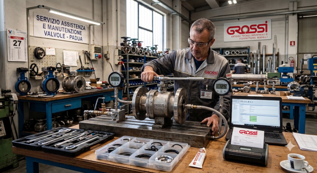 assistenza tecnica valvole a sfera |Grossi Srl